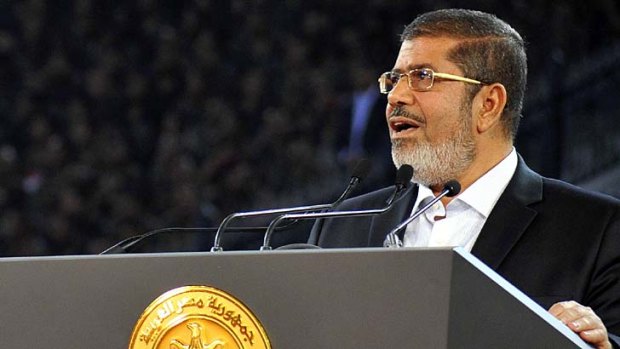 "Israel must recognise that we do not accept this aggression" ... Egypt's President Mohammed Mursi.