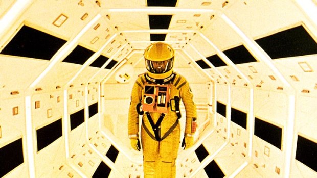 A scene from Stanley Kubrick’s 1968 science-fiction fantasy <i>2001: A Space Odyssey</i>.