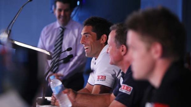 Relaxed ... Braith Anasta yesterday.