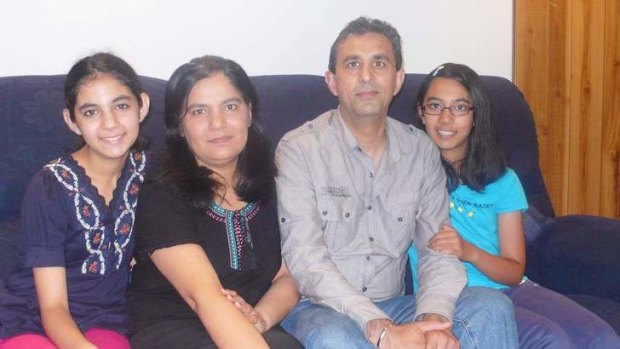 Sudhir and Sarika Bhatia and their daughters Apurva and Aditi.
