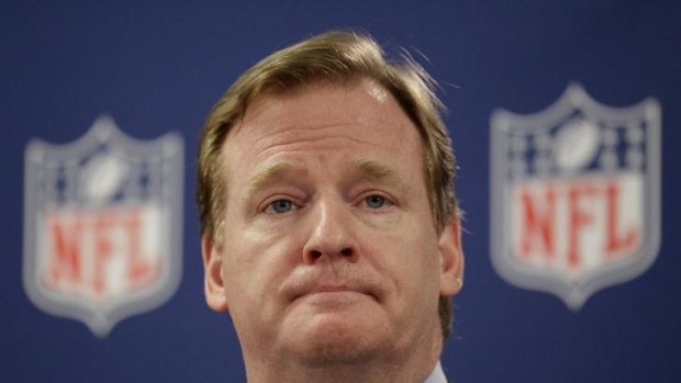 Under pressure: NFL Commissioner Roger Goodell. 