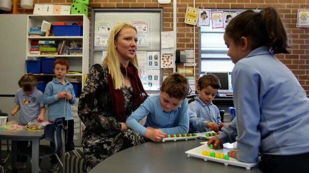 Claire Lennox (pictured), a kindergarten teacher at St Michael's Catholic Primary School at Stanmore: "Extra time off face-to-face would allow beginning teachers to establish themselves".