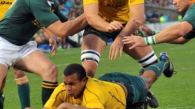 Will Genia scores for Australia . . . great start unsustained.