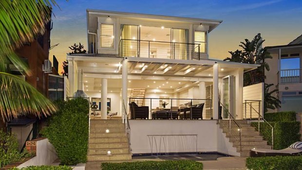 Prestige: This waterfront mansion in Watsons Bay will go to auction on March 19.