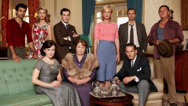 Pay TV to save popular shows: The cast of Channel Seven's 'A Place to Call Home'.