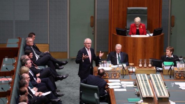 Communications Minister Malcolm Turnbull spoke during a condolence motion Mr Whitlam.