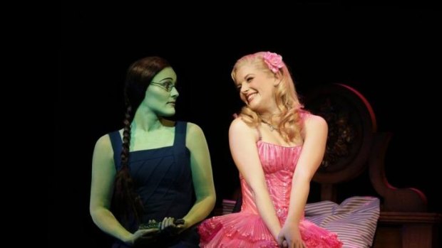 Jemma Rix and Lucy Durack in <i>Wicked</i>.
