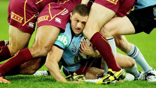 Doubt ... Robbie Farah may have suffered a facial injury in Wednesday's Origin match.