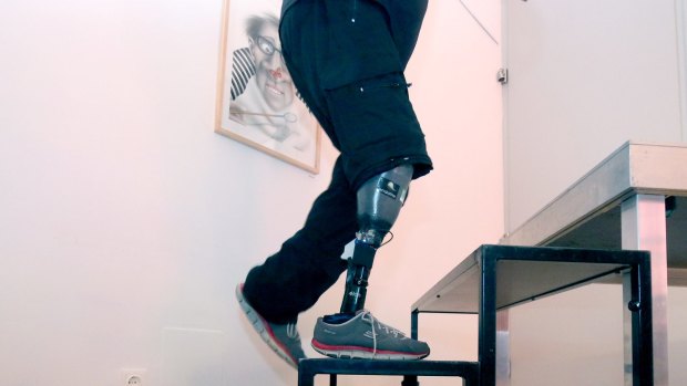 Wolfgang Rangger presents his sentient artificial leg.
