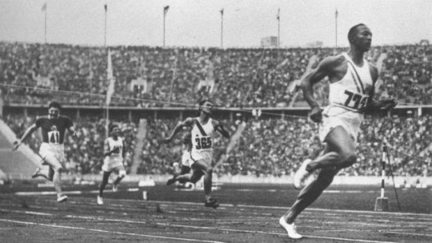 Big win &#8230; Jesse Owens in Berlin, 1936.