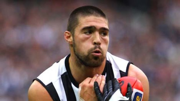 Chris Dawes has become a regular in Collingwood's forward line this year.