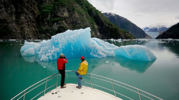 Quite a sight ...  watching the birth of an iceberg.