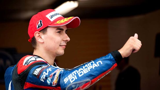 Jorge Lorenzo... unlikely to suffer any permanent damage to nerves and tendons in his finger dur to injury.