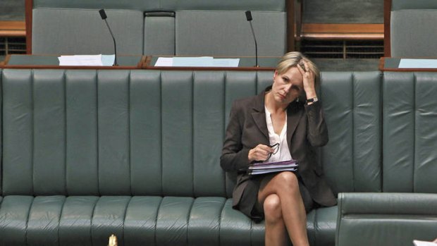 Seat of power … Tanya Plibersek during Question Time at Parliament House in February.