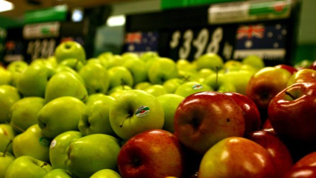 The supermarkets have been fined for labelling foreign fruit as Australian.