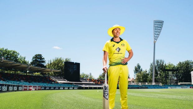 Australian cricketer Elyse Villani at Manuka Oval