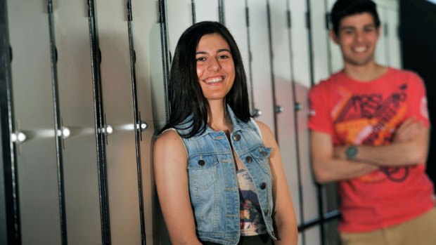 Twins Cynthia Stojcevski and her brother Peter,VCE top performers from Lalor secondary college. <i>Photo: Joe Armao</i>