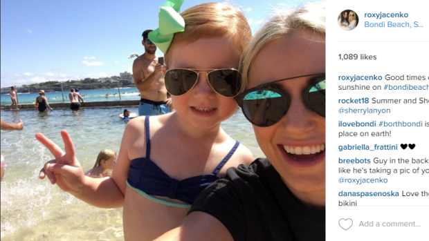Roxy Jacenko and daugther Pixie.