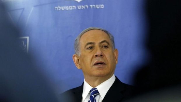 Israeli Prime Minister Benjamin Netanyahu in Tel Aviv. 