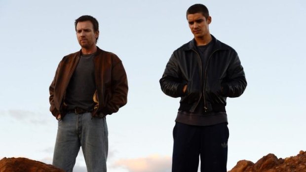 Ewan McGregor as career criminal Brendan and Brenton Thwaites as JR in <i>Son of a Gun</i>.