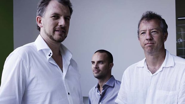 Spreets founders (left to right) Dean McEvoy, Justin Hammer and Phil Morle sold the site to Yahoo!7 for $40m last year.
