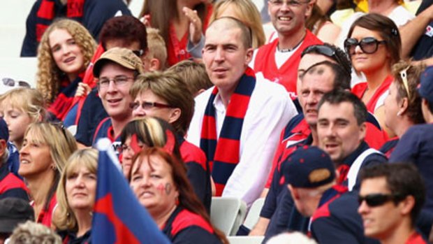 Remarkable footage ... Jim Stynes allowed himself to be filmed drinking his own urine.