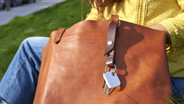 The Tile can be used on anything, including handbags.