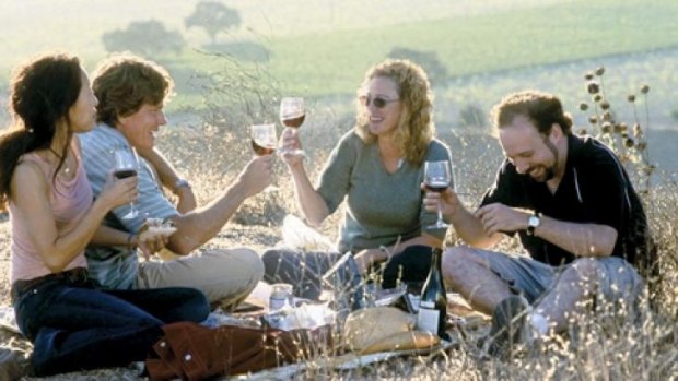 Raise a glass: <i>Sideways</i> is an ode to pinot noir disguised as a buddy film or a road-trip flick.