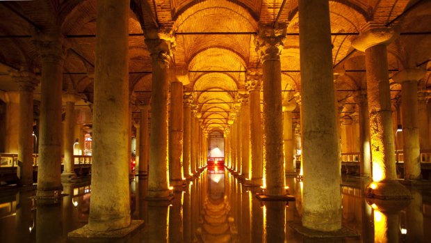 The sixth-century Basilica Cistern, beneath Sultanahmet in Istanbul, was forgotten about until the mid-20th century.