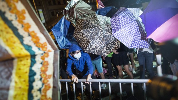 Umbrellas: the symbol of the 79-day democracy protests in Hong Kong in 2014.