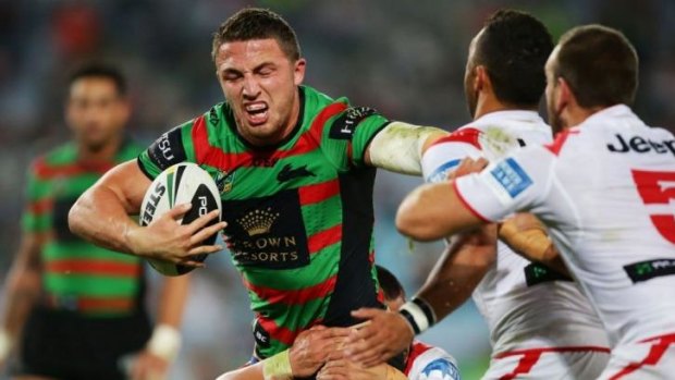 Focused: Sam Burgess says he is only thinking of the Rabbitohs at the moment.