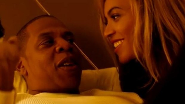 Jay Z and Beyonce in the <i>Run</i> trailer.