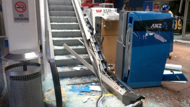 Police say the explosions caused additional damage to the shopping centre.