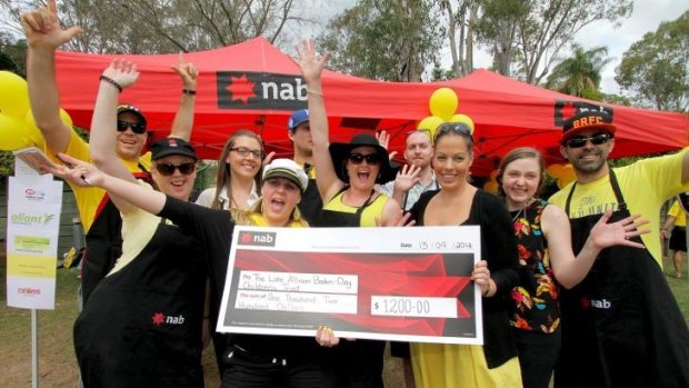 NAB West Lam group, from the western suburbs of Brisbane, donate $1200 as well as proceeds from a sausage sizzle.