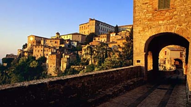 Stone age ... Todi attracts film stars, writers and foreign residents.