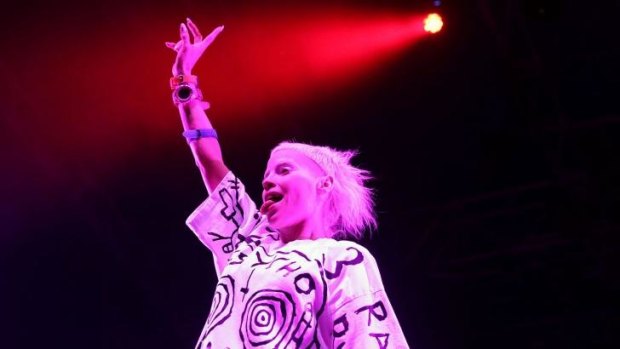 Be afraid: Yolandi spent part of one song calling the audience rapists and molesters.