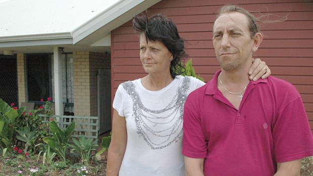 Bunbury man Raymond Onions is terrified to live in his housing department unit due to threats from his neighbours. He is pictured with his sister, Karen Bruntlett.