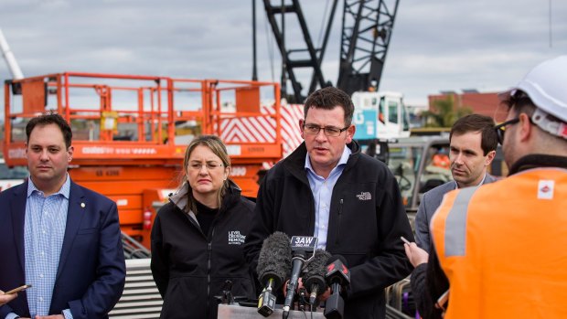 Premier Daniel Andrews at Bentleigh station