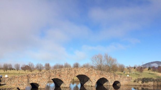 Mona's Palladian-style stone bridge can be viewed at this weekend's Braidwood Open  Gardens.