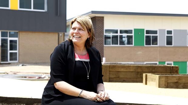 Ready to open its doors: Donna Shevlin, principal of the new Oran Park Public School.