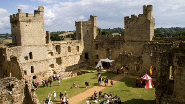 Bodiam Castle:  Visitors to the UK can buy a National Trust Touring Pass for entry to historic houses and other attractions.