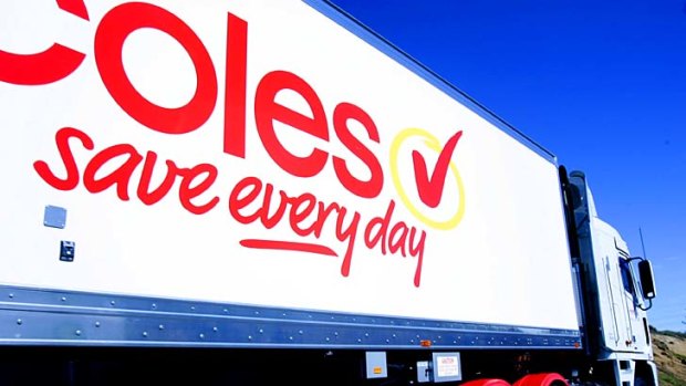 Punishing: Coles is out of favour with truck drivers.
