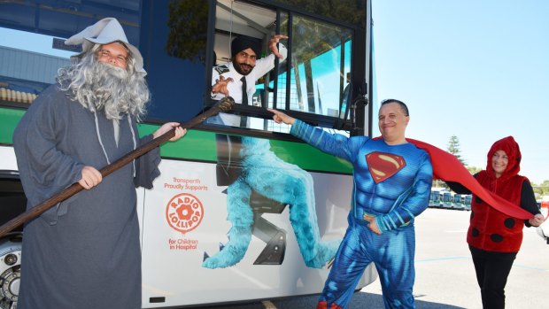 Transperth drivers will don fancy dress for this week's fundraiser.