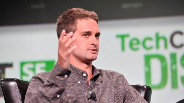 Embarrassing leaks: Snapchat co-founder and chief executive Evan Spiegel.