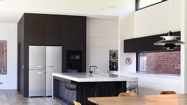 Centrepiece: The new kitchen-dining-sitting room in the Glen Iris home took the most time.