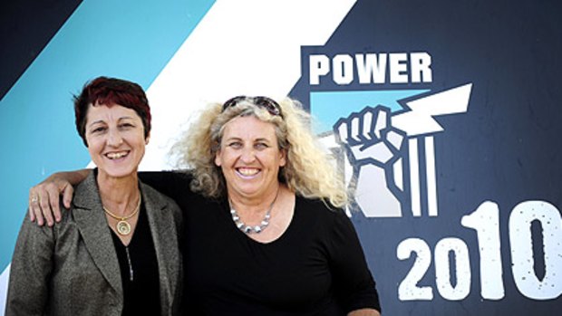 Jan Stirling and Jenny Williams have broken new ground by taking support roles at Port Adelaide and making decisions that involve the players.
