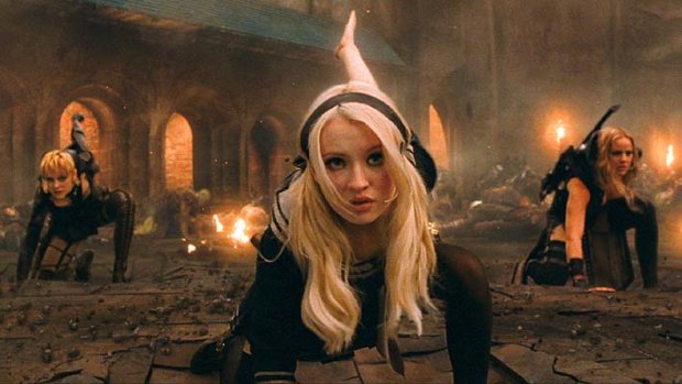 "Crazy, intensive training": (from left): Jena Malone as Rocket, Emily Browning as Babydoll and Abbie Cornish as Sweet Pea.