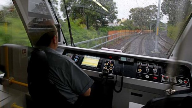 A view from the driver's compartment.