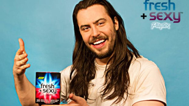 Andrew W.K. is the new face for Playtex Fresh and Sexy.
