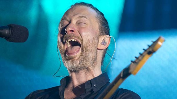 Raging against the machine: Radiohead's Thom Yorke.